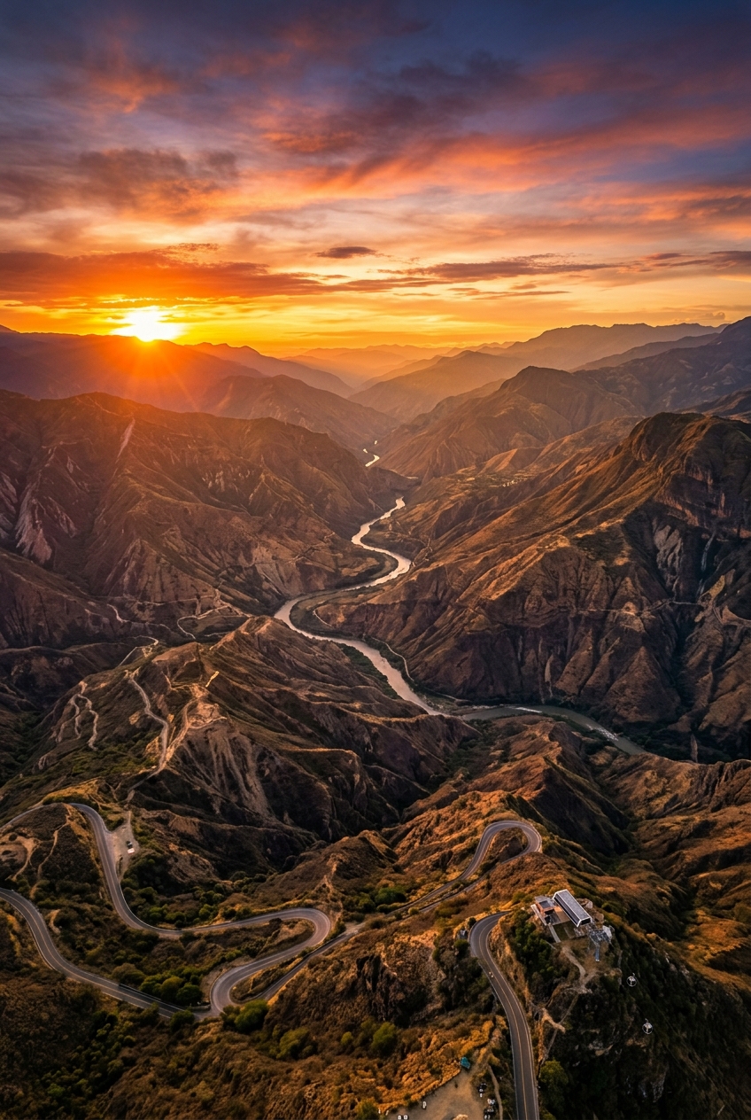 Cañón del Chicamocha Atardecer